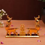 Lord Ganesha and Elephant Design Kumkum Box