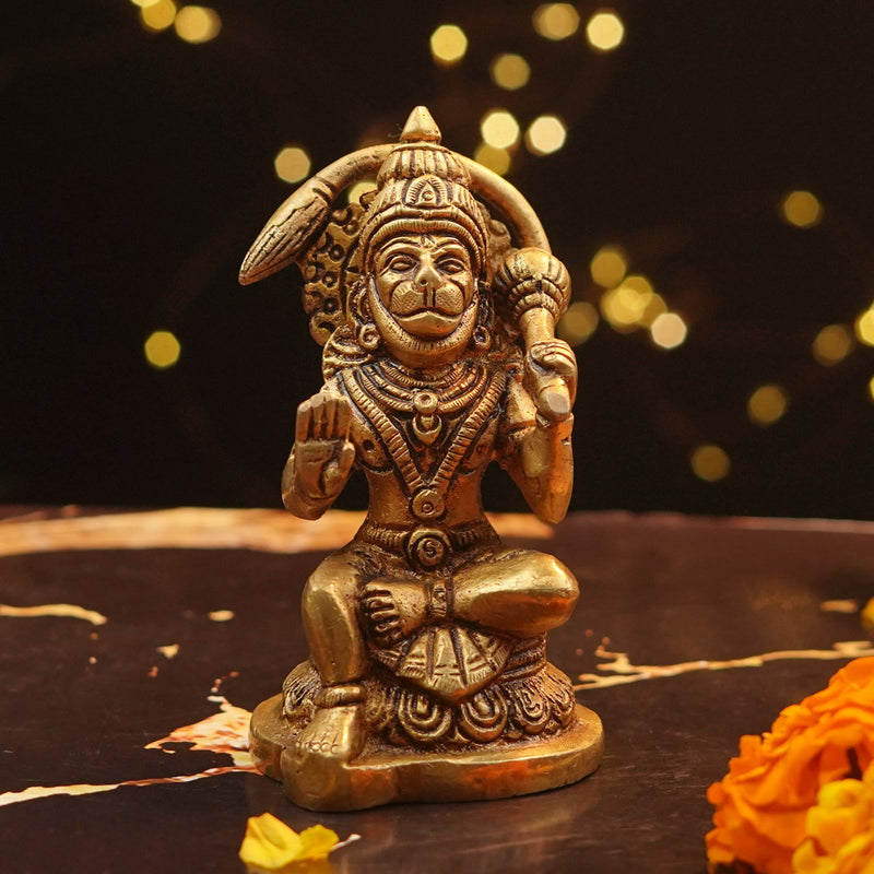 Hanuman Ji Idol, Brass Figurine
