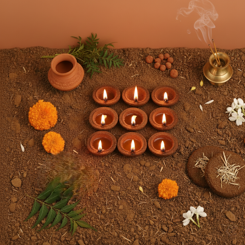 Cow Dung Diya