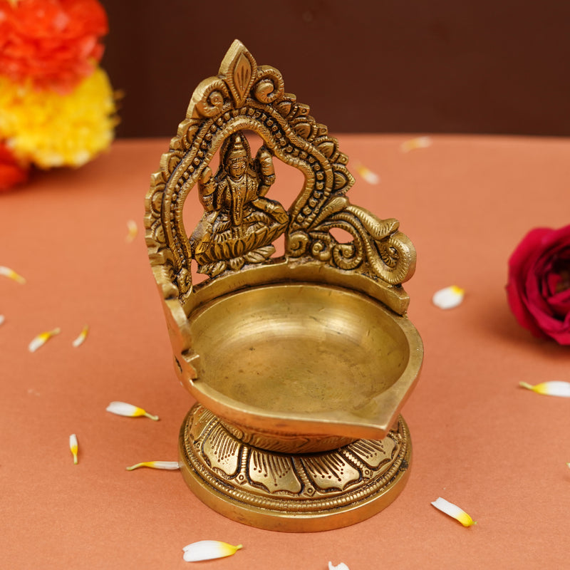 Brass Lakshmi Diya (5.5)