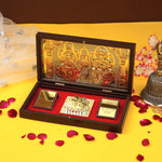 Ganesh & Lakshmi Pooja Box with Charan Paduka