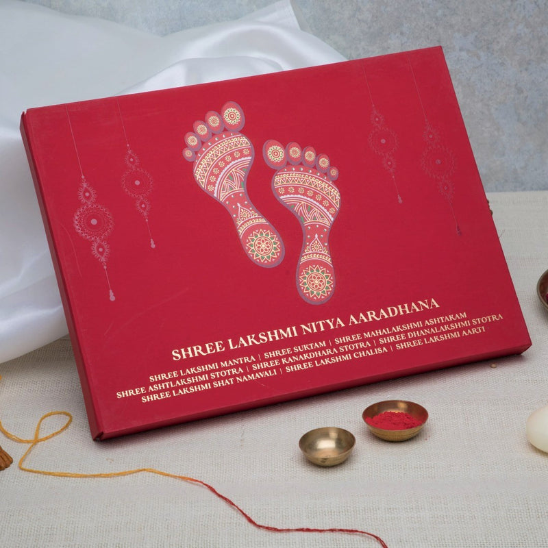 Sacred Hymns of Lakshmi | Shree Lakshmi Nitya Aaradhana A4 Gift Edition | with Shri Suktam, Mahalakshmi Ashtakam, Lakshmi Shatnamavali, Lakshmi Chalisa