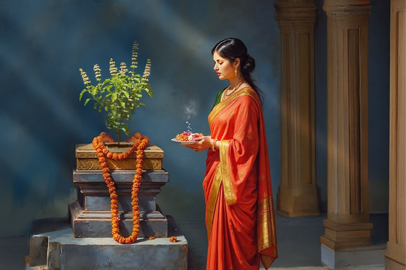 Significance of Tulsi for Pooja