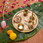 Designer Pooja Thali Set 10 Inch