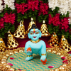 Blue Resin Laddu Gopal Idol 4.5 Inch