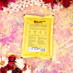 Organic Yellow Fragrant Gulal 100g Pouch (Pack of 100) | Infused with  Kesar Fragrance