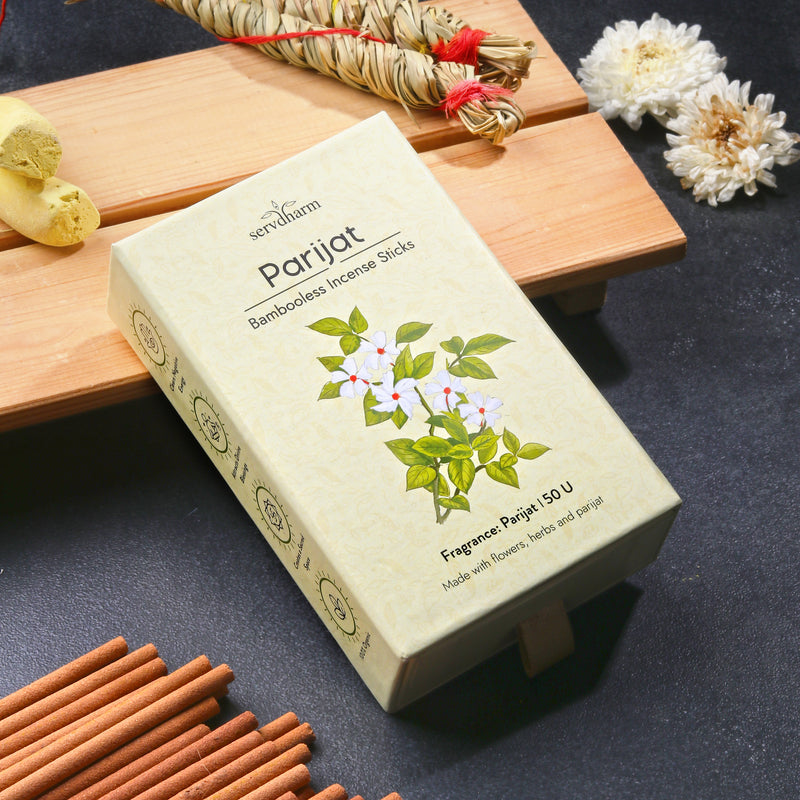 Parijat Bambooless Dhoop Sticks | Fragrance : Parijat | Pack of 50