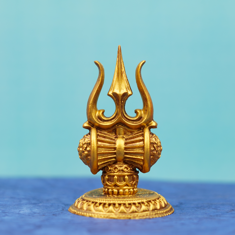 Trishul Damru Showpiece 4.5 Inch