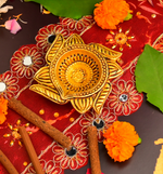 Swastik Flower Shaped Diya 3.1 inch