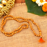 Divine Sandalwood/ White Chandan Mala 6mm | 108 Beads | Jaap Mala
