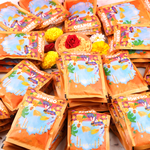 Organic Orange Fragrant Gulal 100g Pouch (Pack of 100) | Infused with Chandan Fragrance