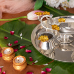 Pure Brass Pooja Thali Set 12"