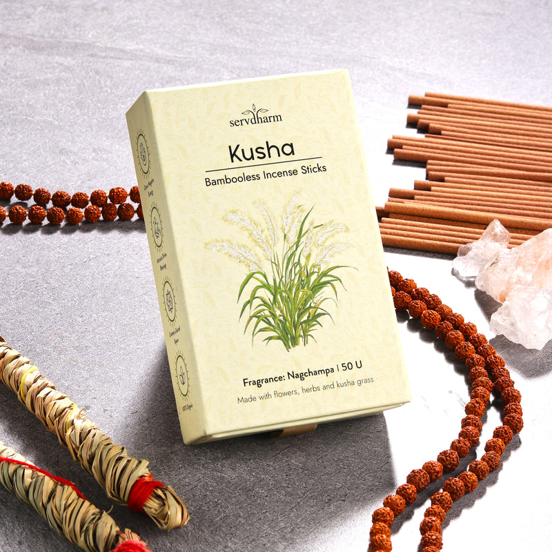Kusha Bambooless Dhoop Sticks|Fragrance : Nagchampa|Pack of 50