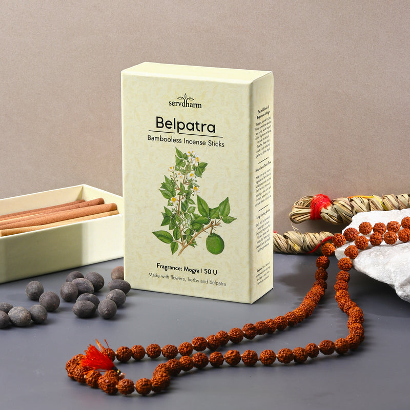 Belpatra Bambooless Dhoop Sticks | Fragrance : Mogra | Pack of 50