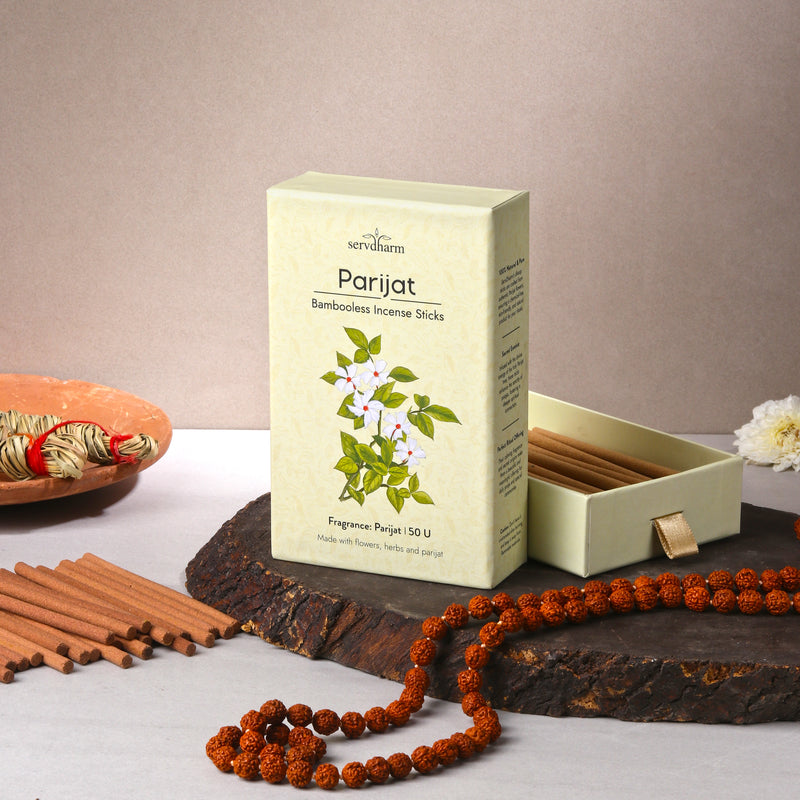 Parijat Bambooless Dhoop Sticks | Fragrance : Parijat | Pack of 50