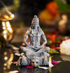 Stone Grey Shiva Resin Idol | 4 Inch