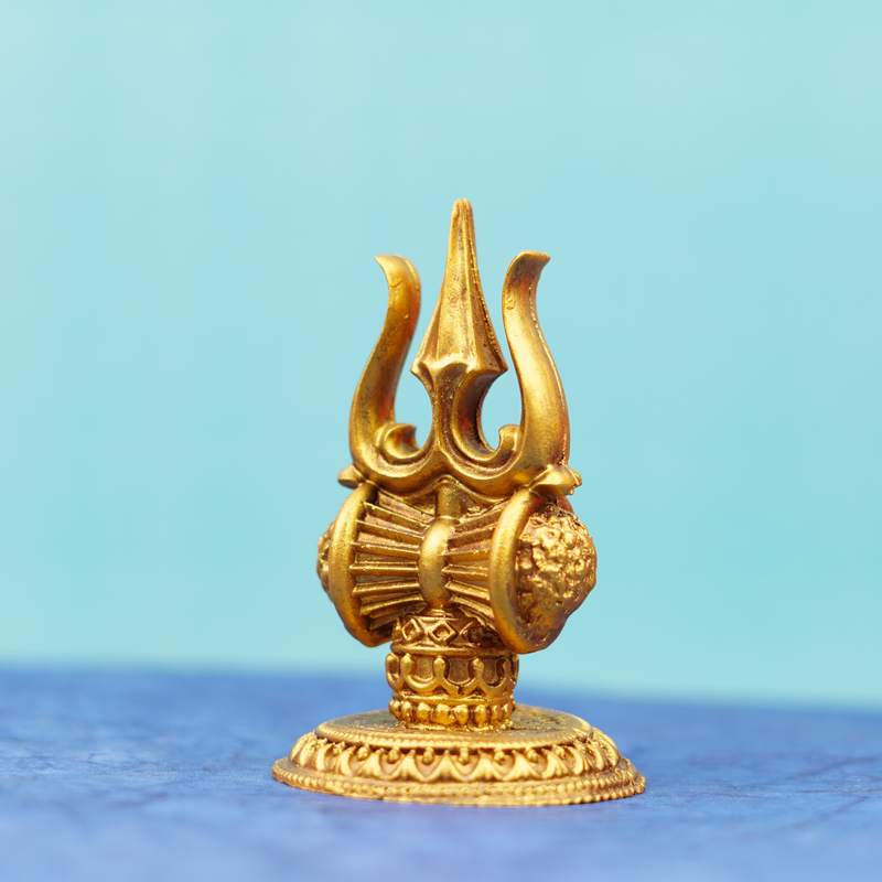 Trishul Damru Showpiece 4.5 Inch