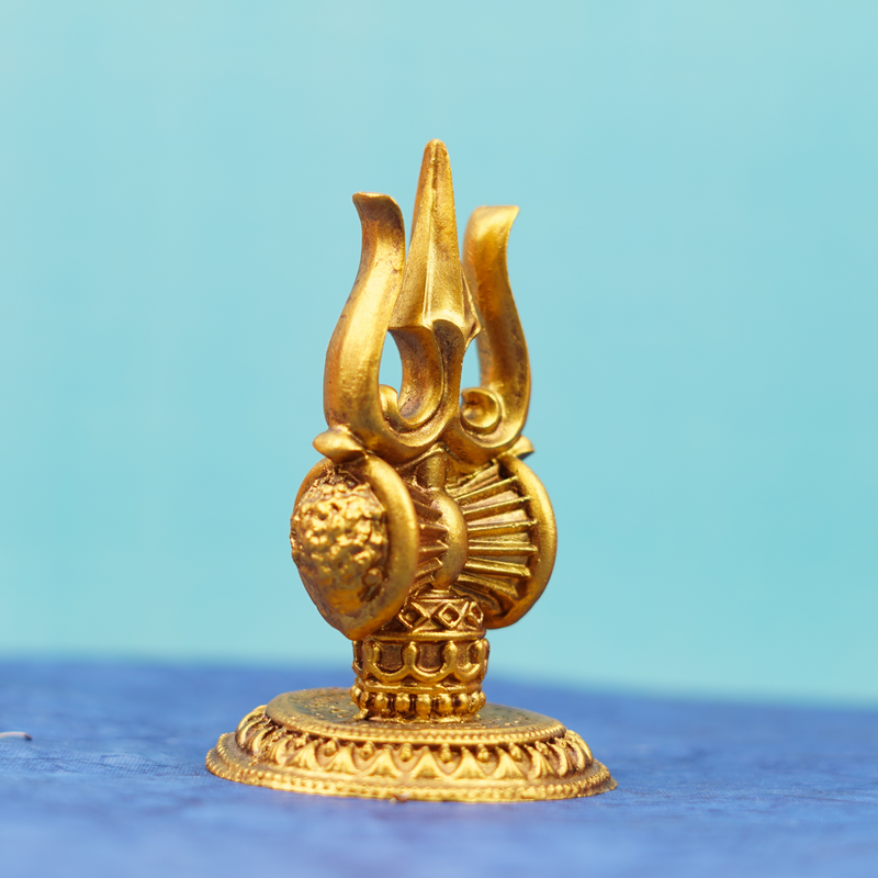 Trishul Damru Showpiece 4.5 Inch