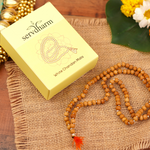Divine Sandalwood/ White Chandan Mala 6mm | 108 Beads | Jaap Mala