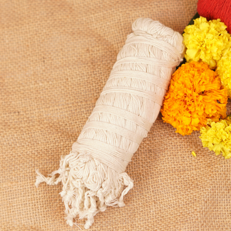 White Sacred Cotton Janeu 20 pcs roll