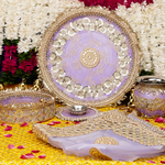 Lavender Karwa Chauth Thali Set | Pack of 5 | Luxe Edition