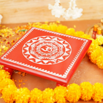 OM Aipan Pooja chowki (11*11 Inch )