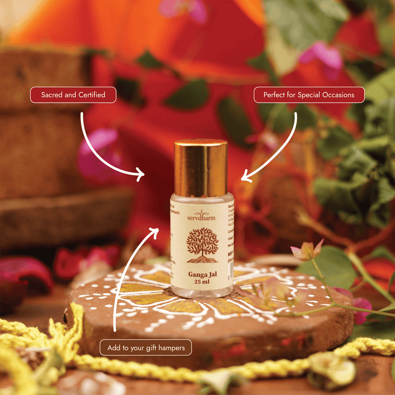 Holy Ganga Jal 25ml | For Pooja Rituals, Gift Hampers, Occasions