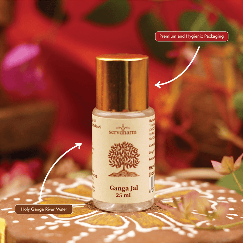 Holy Ganga Jal 25ml | For Pooja Rituals, Gift Hampers, Occasions