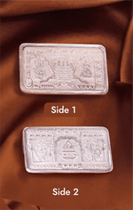 999 Silver Plated Ganesh Lakshmi Bar