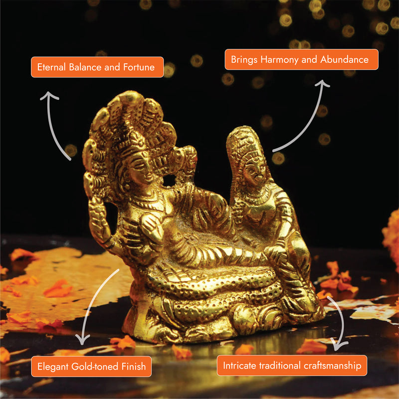 Vishnu Lakshmi Idol 3.5"