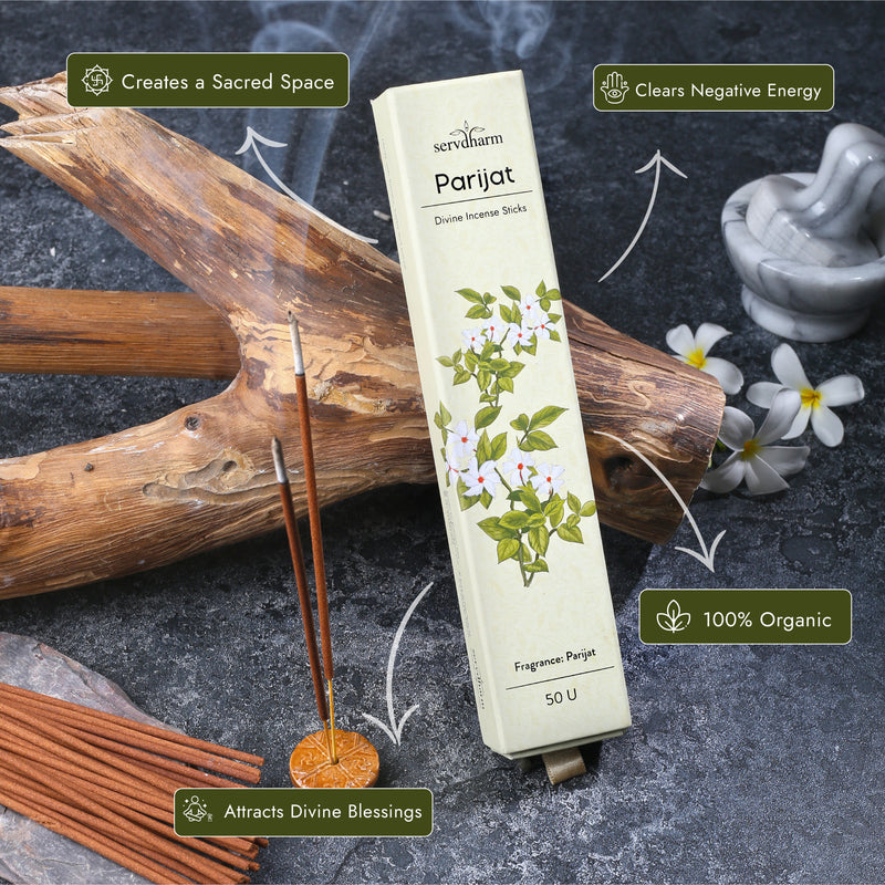 Parijat Divine Incense Sticks | Fragrance : Parijat | Pack of 50