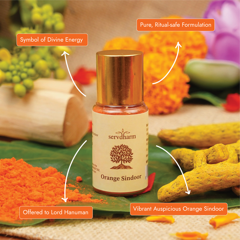 Orange Hanuman Sindoor | Hanuman Puja Sindoor | Narangi Sindoor
