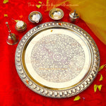 Beautiful Brass Pooja Thali Set