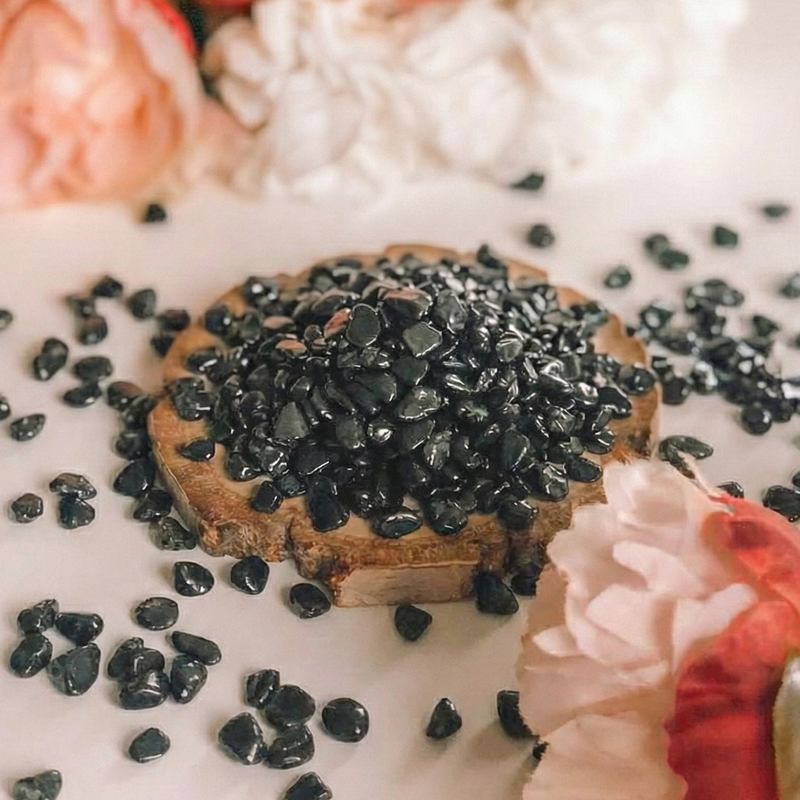 Black Tourmaline Chips 50 g | Protection and Healing