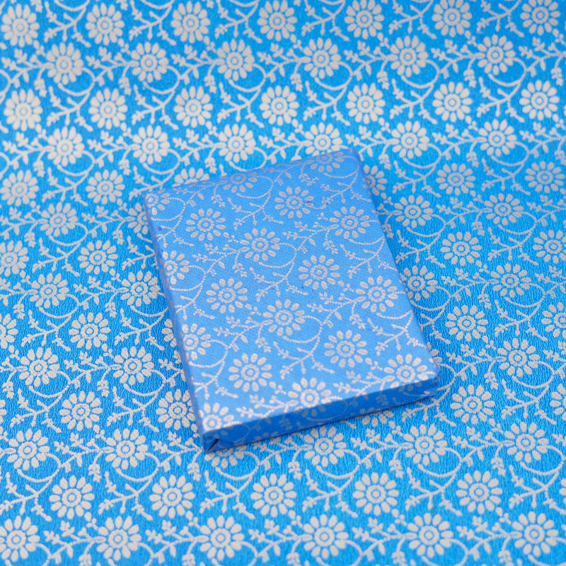 Dlue Rapping Paper Blue Floral Gift Wrapping Paper( Set of 5) – ServDharm