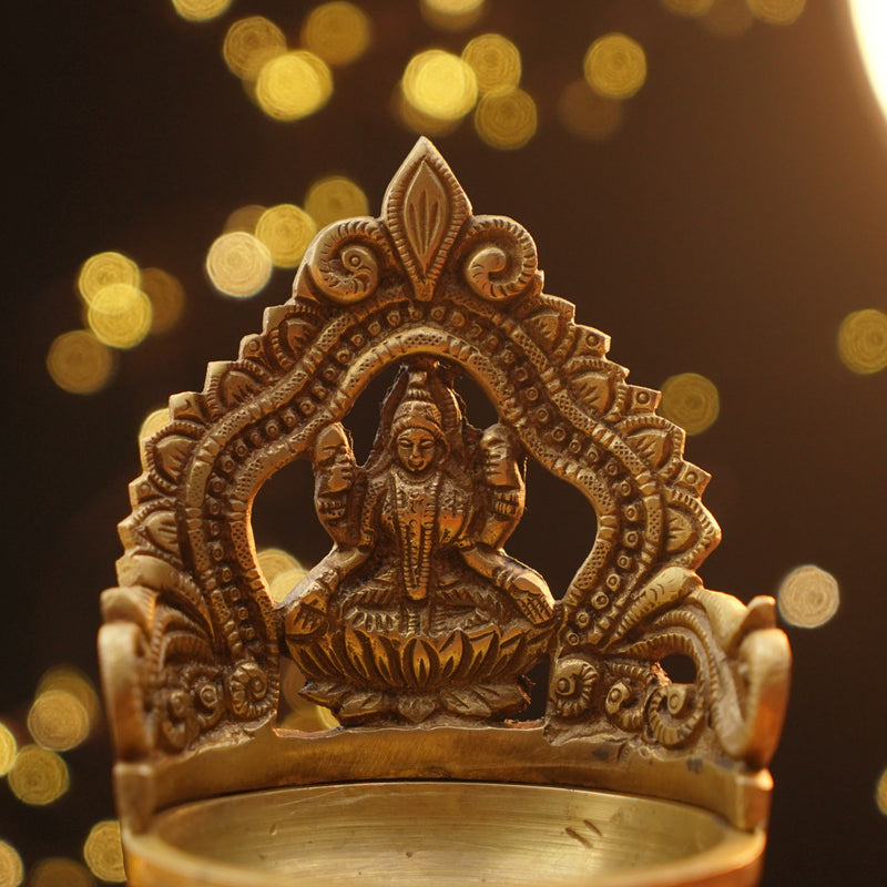 Brass Lakshmi Diya (5.5)