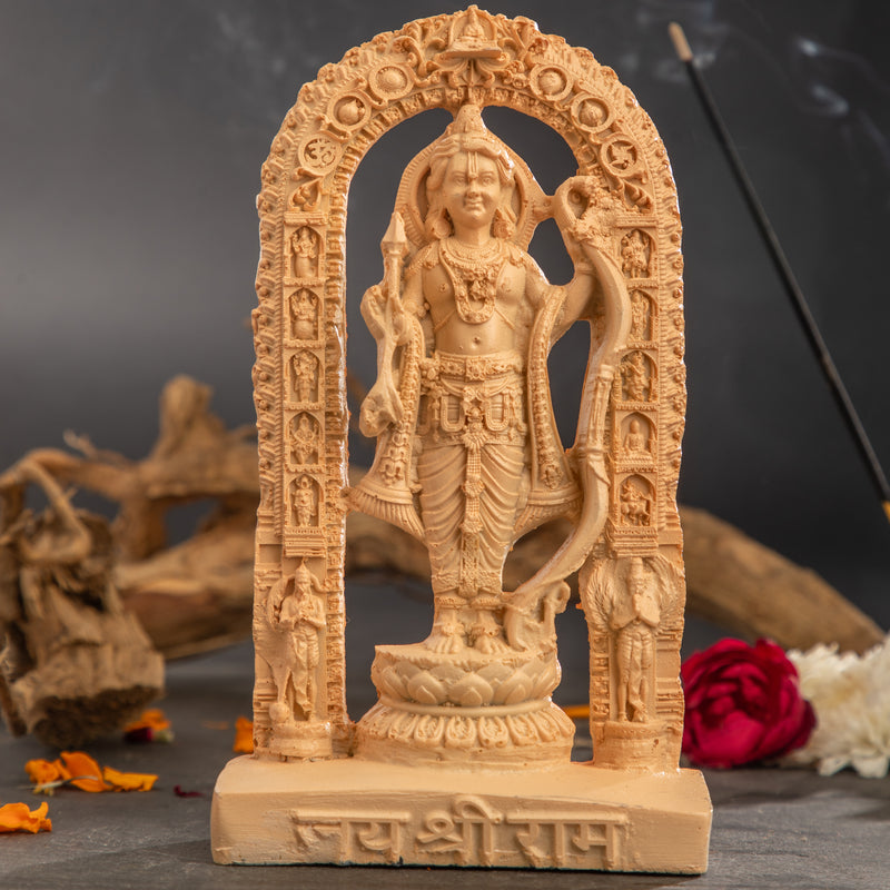 Shri Ram Lalla Idol 7" | Premium Beige Mandir Colour