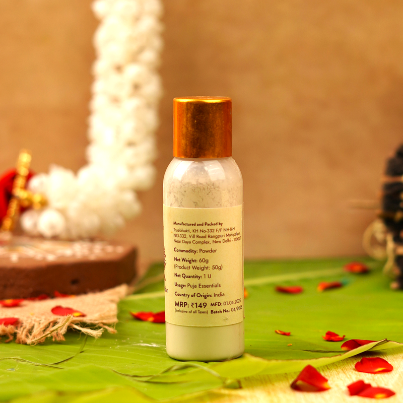 White Chandan Powder For Pooja 50 grams