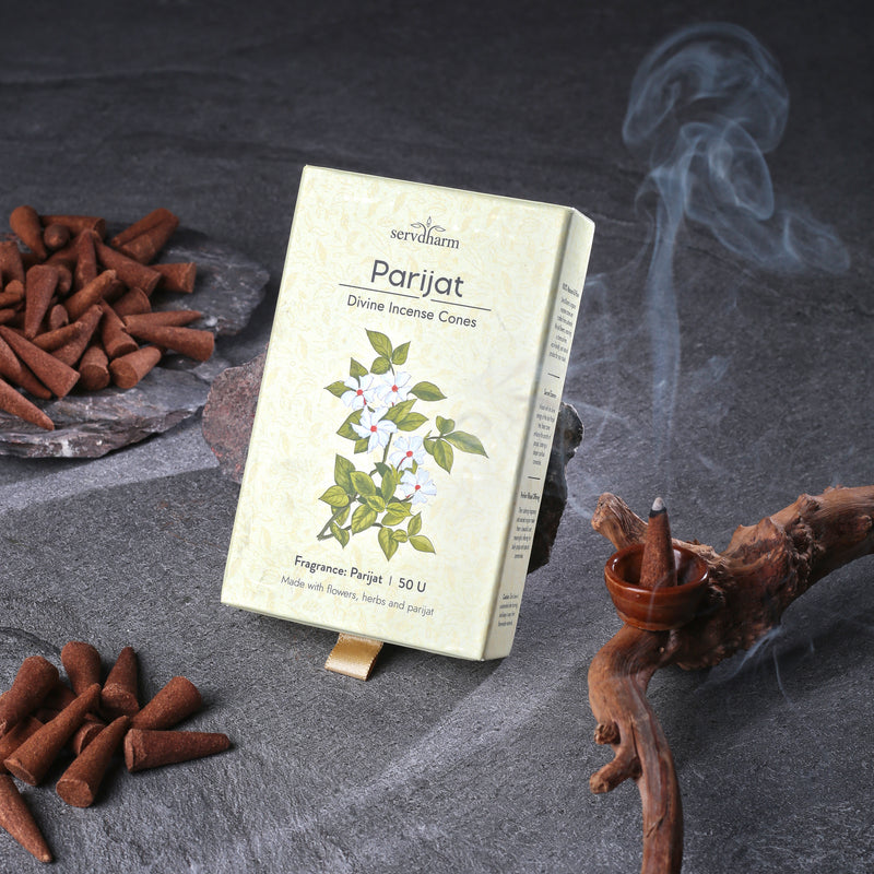 Parijat Divine Incense Cones | Fragrance: Parijat | Pack of 50