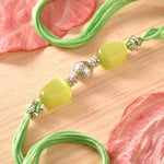 Courage and Love Stone Coral Rakhi