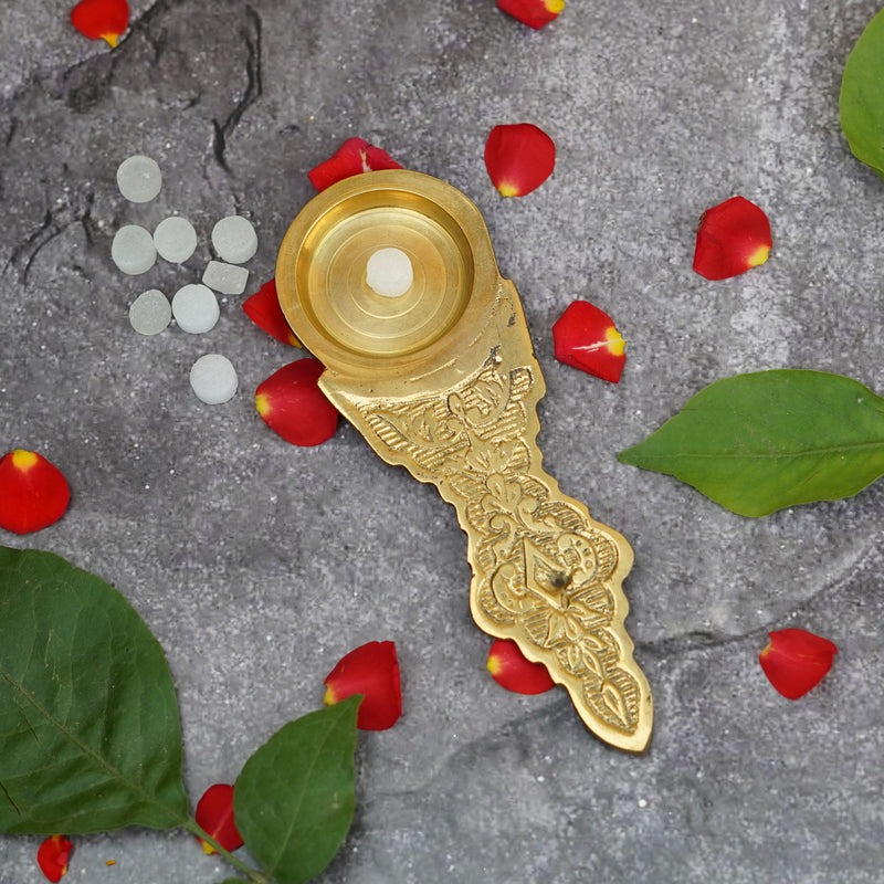 Pure Brass Camphor Spoon