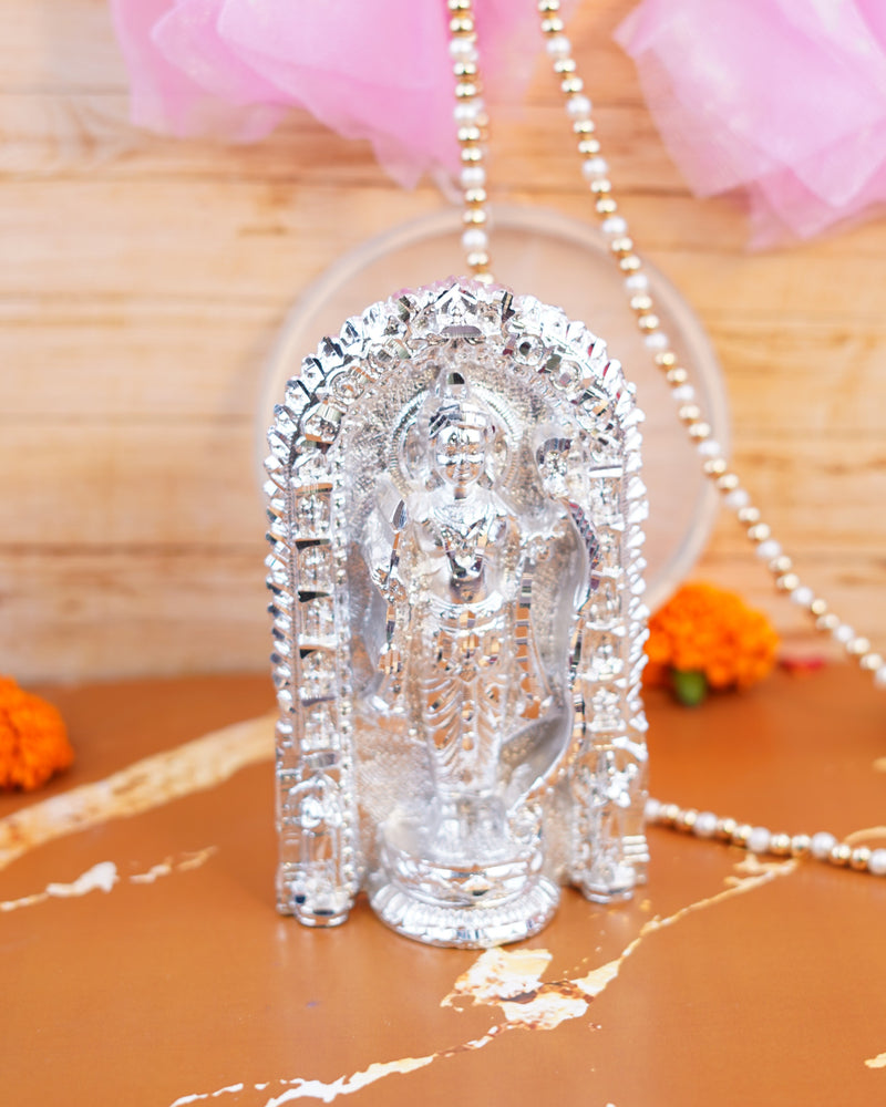 Silver Plated Ram Lalla Idol 6 Inch with Premium Gift Box