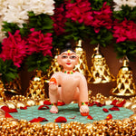 Skin Tone Resin Laddu Gopal Idol 4.5 Inch