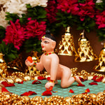 Skin Tone Resin Laddu Gopal Idol 4.5 Inch
