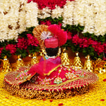 Blue Resin Laddu Gopal Idol 5.5 Inch