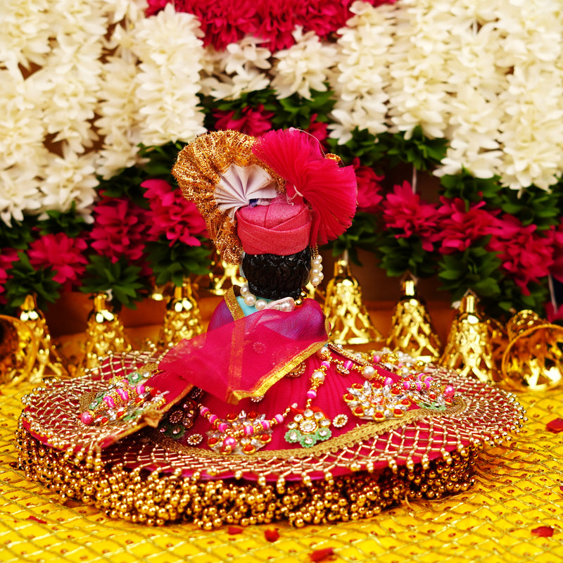 Blue Resin Laddu Gopal Idol 5.5 Inch
