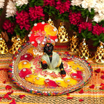 Black Resin Laddu Gopal Idol 4.5 Inch