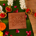 Copper Shri AshtaLakshmi Yantra (4*4 inch) | 55g