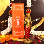 Antique Gold Ram Resin Idol 8 Inch