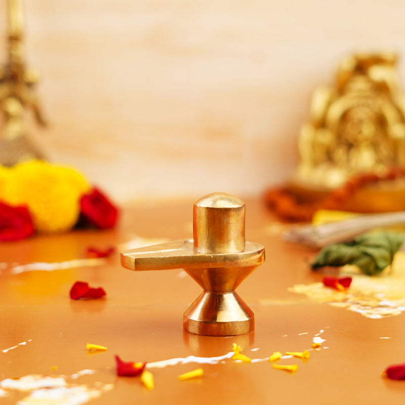 Pure Brass Shivling 2.5 inch | 245g